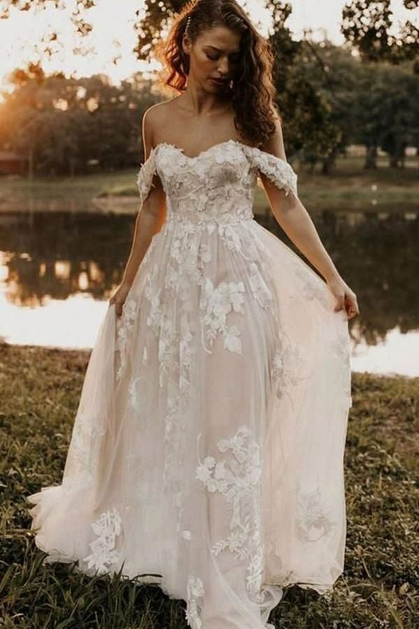 long sleeve lace corset dress Lace Off Shoulder Long Sleeve Maxi Dress Grown main image 1
